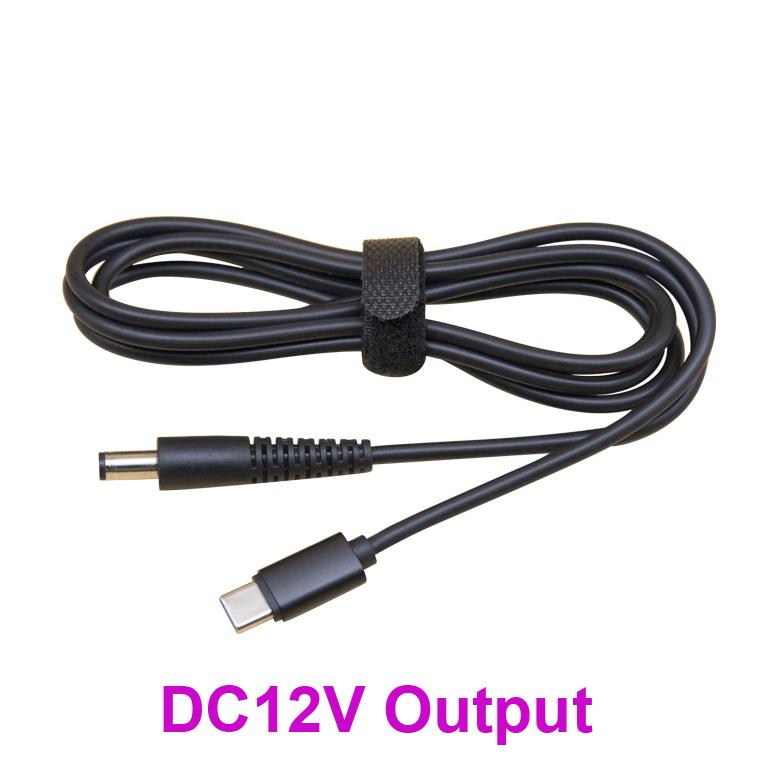 12V Output USB Type C PD to DC5.5x2.1 Power Cable