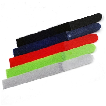 Hook and Loop cable tie strap kit/set 18X2cm,5 colors