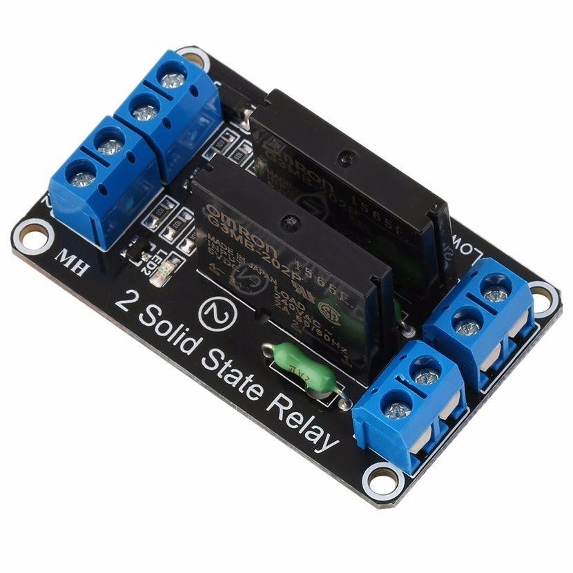 2 Channel 5V Solid State Relay Module Board