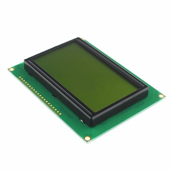 128X64 LCD Display Module Yellow Green Backlight without I2C Adatper