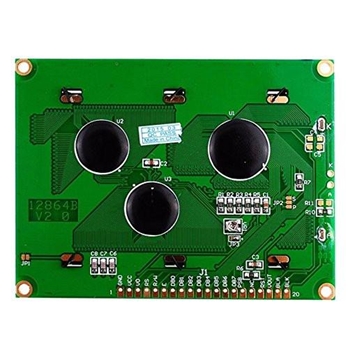 128X64 LCD Display Module Yellow Green Backlight without I2C Adatper