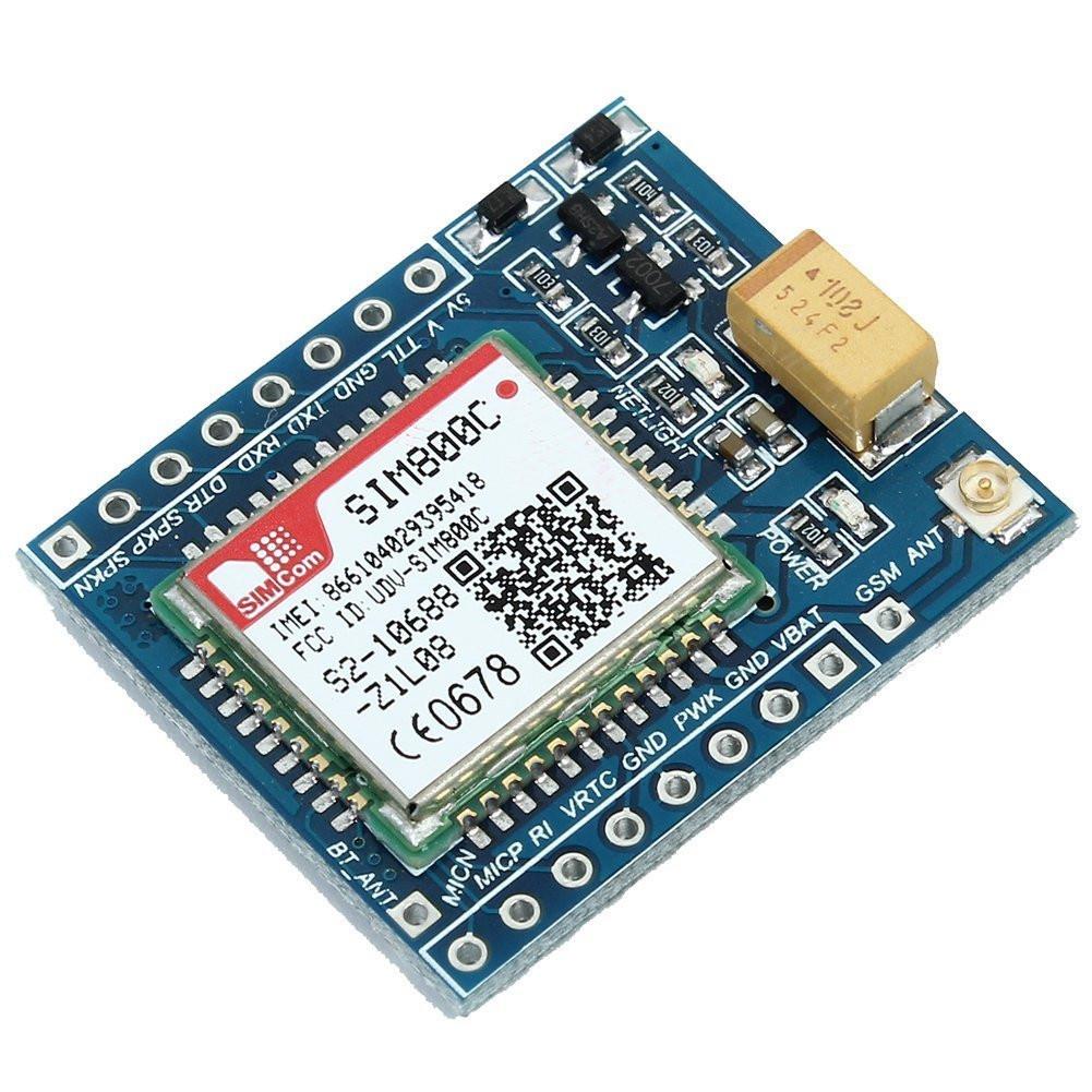 SIM800C GSM GPRS Module Quad Band with Antenna TTL Serial Interface for ...