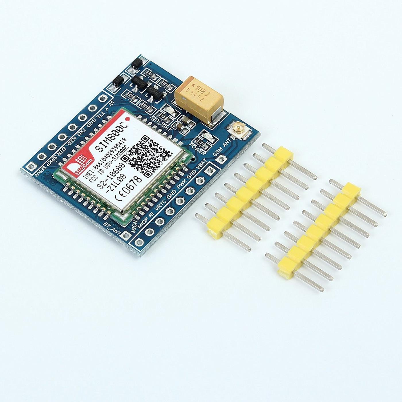 SIM800C GSM GPRS Module Quad Band with Antenna TTL Serial Interface for ...