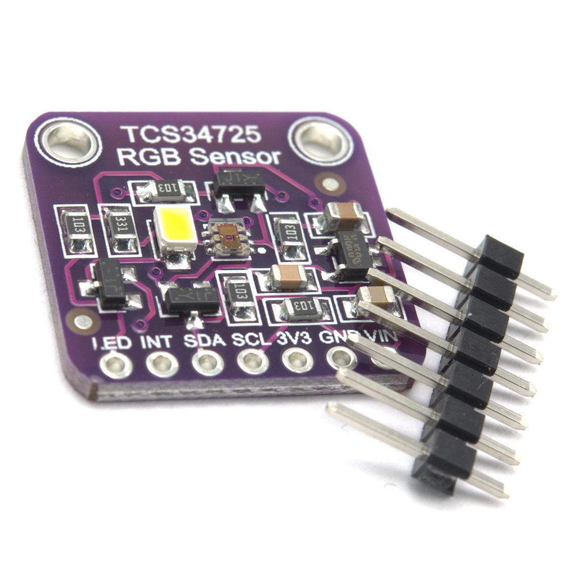 tcs34725 rgb light color sensor library and wiring for arduino