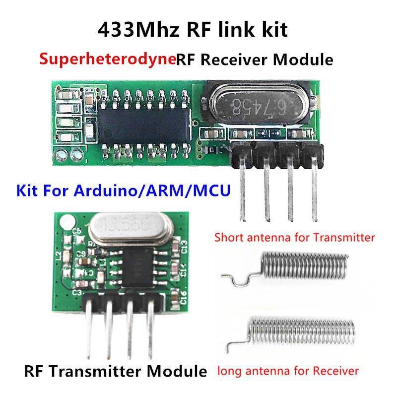 433Mhz RF Wireless WL102 Superheterodyne Receiver and WL101 Transmitter