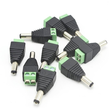 5.5 x 2.1mm DC Male Plug Power Connector to Terminal Block [5pcs Pack]