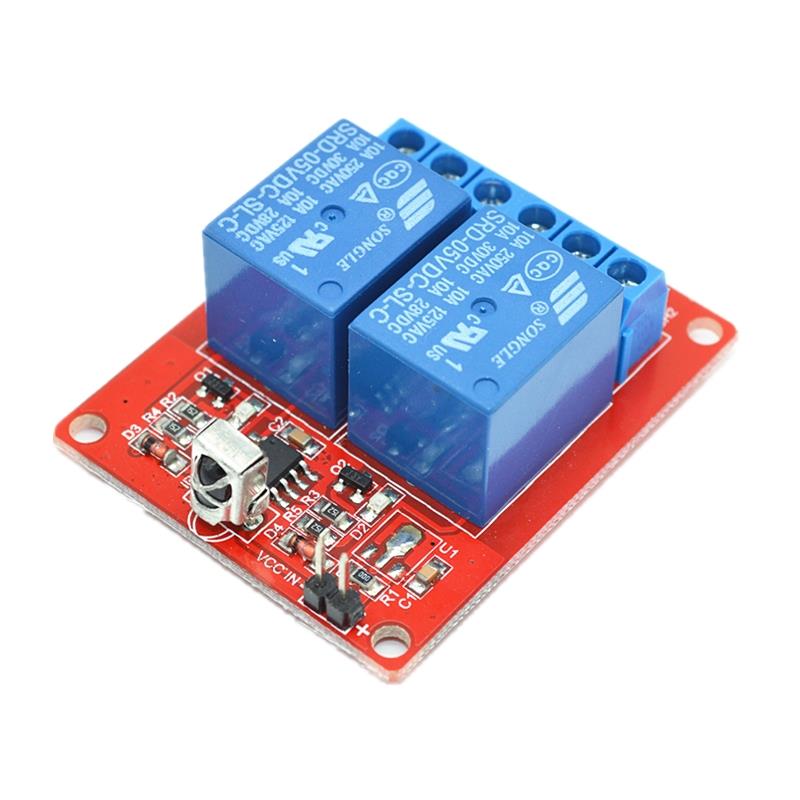 12V 2 Channel IR Remote Control Relay Module Power Switch Self Locking