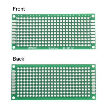 3X7CM Double Side Prototype PCB Tinned Universal Breadboard [5pcs Pack]