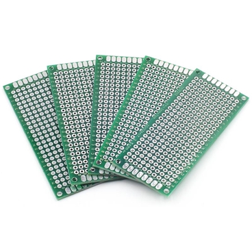 3X7CM Double Side Prototype PCB Tinned Universal Breadboard [5pcs Pack]