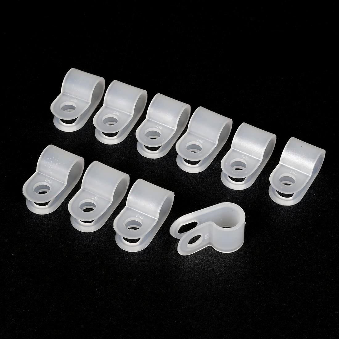 UC1 6.4mm Nylon RType Cable Clamp Organizer Cord Clips for Wire
