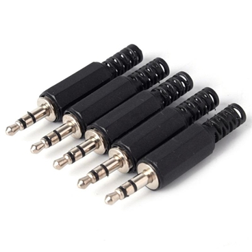 Male 3.5mm stereo plug [5pcs Pack]