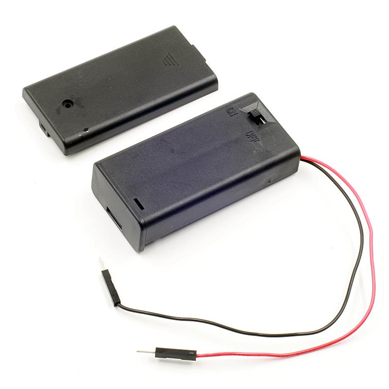 2XAA ON/OFF Switch Battery Holder With Dupont Male