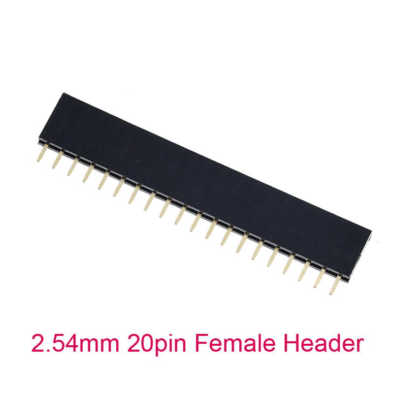 1X20Pin 2.54mm Female Pin Header