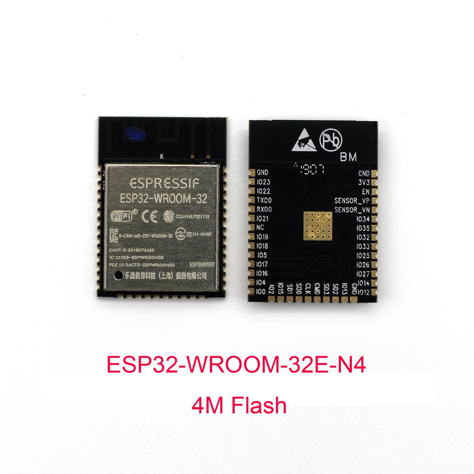 ESP32-WROOM-32E-N4  (4M Flash) Wifi and Booth Module
