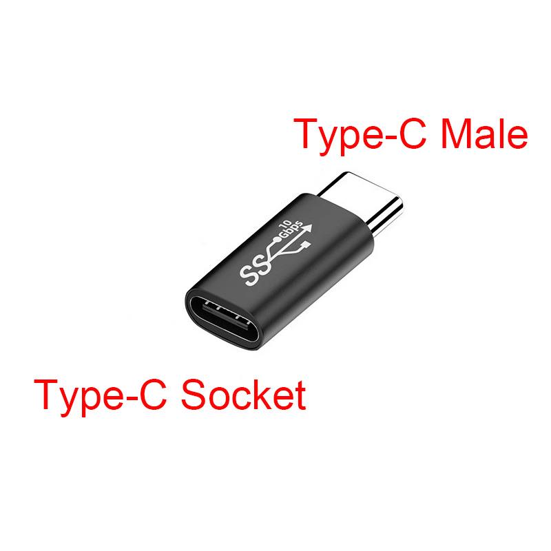 USB Type-C Male to Female Adapter